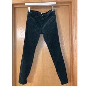 LOFT Dark Foret Green Skinny Corduroy